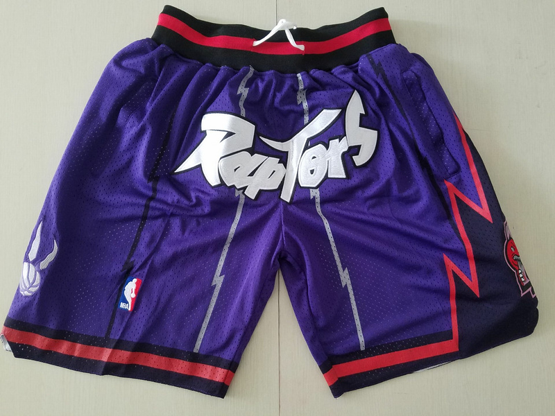 Men 2019 NBA Nike Toronto Raptors purple shorts->miami heat->NBA Jersey